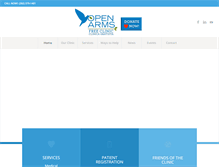 Tablet Screenshot of openarmsfreeclinic.org
